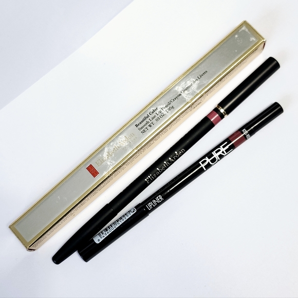 2pc Set Elizabeth Arden Blush Lip Liner & Pure Kiss Red Liner - Picture 2 of 5